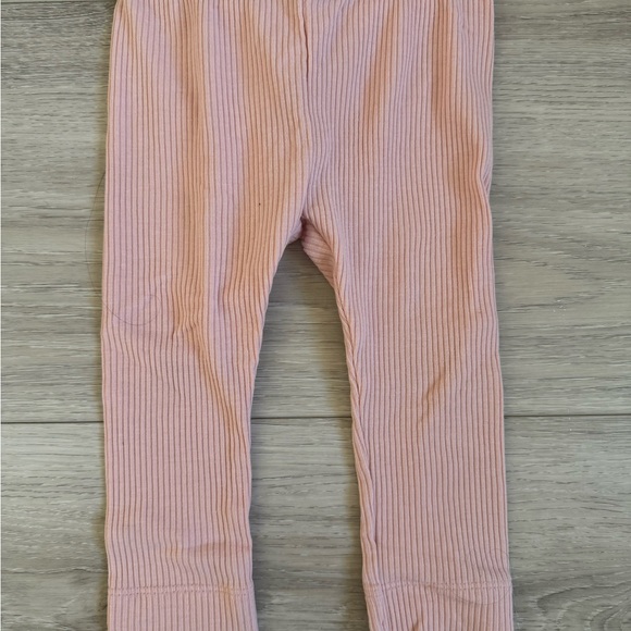 7 Neutral & Pink Legging Bundle - Stripes, Polka Dots & Floral - Picture 6 of 9